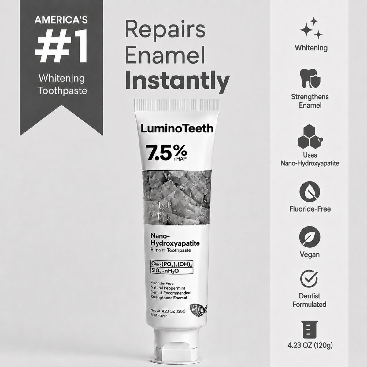 Luminoteeth™ Hydroxyapatite Toothpaste
